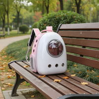 Sac à dos de transport pour animaux de compagnie en tissu PC Space Capsule - Approuvé par les compagnies aériennes, imperméable, écologique, grande capacité, sac de voyage extérieur