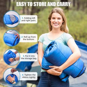 Nuevo Saco de Dormir Impermeable para 3 Estaciones, Ligero y Portátil, para Acampar al Aire Libre, Venta al Por Mayor en China, OEM - Product Image 2