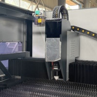 Nouvelle machine de découpe laser à fibre haute vitesse 6000W/3000W interchangeable, commande CNC pour tôles d'acier inoxydable