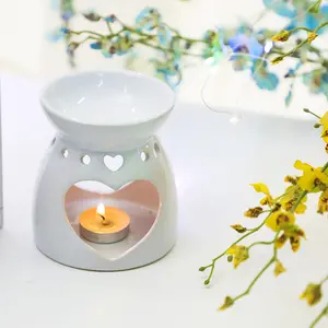 Cerâmica Aroma Queimador Lâmpada De Óleo Essencial Hollowing Candle Holder Incenso Censer Moda Mobiliário Doméstico Queimador De Incenso