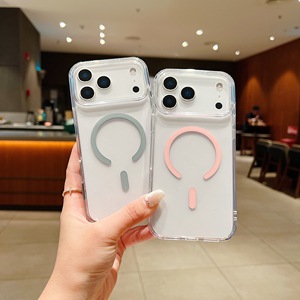 เคสโทรศัพท์แม่เหล็กใสสำหรับ iPhone 18 17 16 Pro Max ป้องกันการกระแทก ป้องกันเหลือง กรอบกล้องขนาดใหญ่ ฝาครอบป้องกันแบบใส - Product Image 4