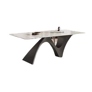 <span class=keywords><strong>Table</strong></span> à manger minimaliste italienne moderne, au design <span class=keywords><strong>rectangulaire</strong></span> simple, idéale pour les salles à manger familiales, etc. - Product Image 5
