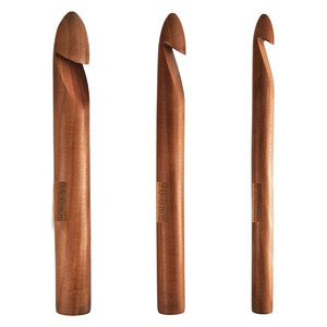 25/20/15 mm <strong>Handmade</strong> Beach Wood Crochet <strong>Hooks</strong> - Product Image 1