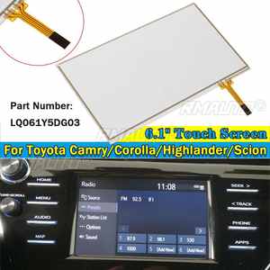 Digitalizador de Pantalla Táctil de Vidrio Compatible con Radio Toyota Camry Corolla Highlander LQ061Y5DG03 6.1/7/7.3 pulgadas 4/8 pines - Product Image 6