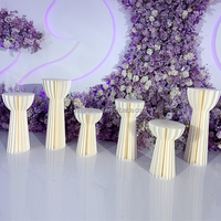 Décor de fond de scène de mariage créatif de style romantique, colonne romaine pliable, pour les événements de fête