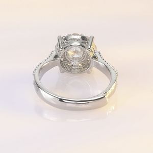 <b>Silver</b> Plated Wedding <b>Ring</b> for Women Luxury Delicate Engagement <b>Rings</b> Petal Simulation Moissanite Diamond Open <b>Adjustable</b> <b>Ring</b> - Product Image 6