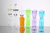 Nouvelles tasses à slush Alien design 850 ml, gobelets à crème glacée en plastique, bouteilles à boisson glacée pour bar