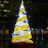 City Center LED Weihnachts licht Dekorationen Spiral Outdoor Weihnachts baum