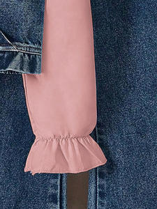 Ensemble de vêtements en <span class=keywords><strong>jean</strong></span> pour filles, automne-printemps, vêtements pour enfants, chemise à manches longues, gilet, <span class=keywords><strong>jean</strong></span>, vêtements cool de rue - Product Image 5