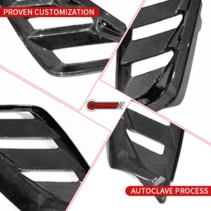 Piezas de Auto de Calidad Superior Estilo OEM, Rejilla de Ventilación Trasera de Fibra de Carbono Seca para Ferrari 488 - Product Image 2