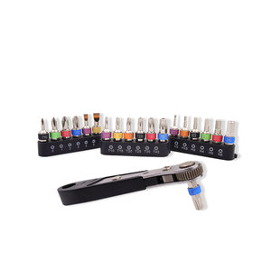 Jeu de 19 embouts de tournevis magnétiques multi-usages de 1/4 po, finition naturelle, précision, pour réparation, qualité DIY, acier, plastique, modèle OEM <span class=keywords><strong>YI</strong></span> <span class=keywords><strong>YUN</strong></span> - Product Image 3