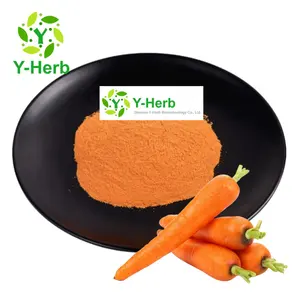 Poudre d'extrait de carotte déshydratée de qualité alimentaire poudre de bêta-carotène poudre de bêta-carotène séchée par pulvérisation/poudre d'extrait de carotte lyophilisée