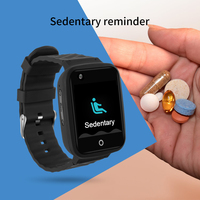 Reloj Inteligente V46 para Gestión de Salud, 4G, Resistente al Agua, con GPS, Monitor de Presión Arterial, Frecuencia Cardíaca, Alarma Automática de Caídas