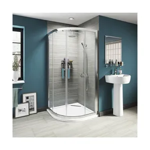 东方顶级设计En12150钢化淋浴门玻璃定制制造商淋浴柜玻璃无框淋浴玻璃
