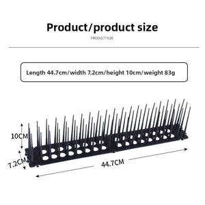 พร้อมจัดส่ง หนามกันนกพลาสติกแบบยืดหยุ่น ขนาด 44.7*10*7.2 ซม. พร้อมเข็มยาว 10 ซม. สำหรับรั้วสวนกลางแจ้ง - Product Image 2