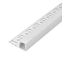 Profilé en alliage d'aluminium série 6000 pour LED 032, personnalisable en gros, pour plaques de plâtre, argent/noir, 13*33mm, sur mesure