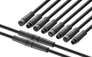 Nylon M12 cắm thẳng loại Nam Nữ Ổ cắm không thấm nước 2 3 4 cực IP67 125V 10A kết nối cho dải LED ánh sáng - Product Image 6