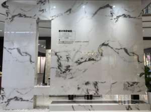 GGYB-001 1200X2400X12MM SINTERED STONE SLAB MARBLE LOOK HIGH GLOSS WATERPROOF ACID-RESISTANT ANTI-BACTERIAL MODERN BASEMENT - Product Image 3
