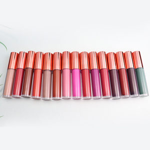 Vendita calda 4G rossetto opaco colori oro rosa Private Label impermeabile a prova di sbavatura vegano crema minerale liquido labbra per trucco - Product Image 1