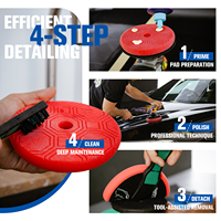 Polisseuse de voiture professionnelle à double action, moteur à couple élevé, tampon de 5 pouces, 1000W, 110-240V