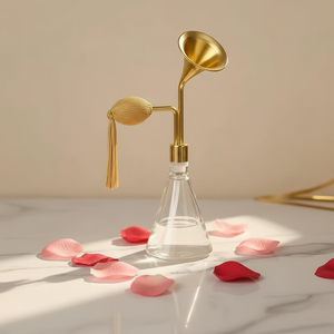 Expositor de Latón de Doble Pared de Grado Comercial para Boutiques, Bares de Perfumes, Aceites Esenciales, Café, Visual Merchandising para Minoristas - Product Image 5