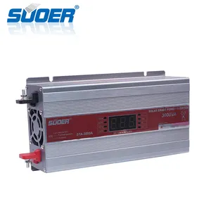 Suoer Inverter DC/AC, 3kw 12V 220V Off Grid dengan Tampilan LED Modifikasi Gelombang Sinus Tenaga Surya