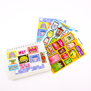 Hoja de Adhesivos de Vinilo Personalizados con Diseño de Múltiples Iconos, Superficie Brillante Impermeable para Perfumes, Papelería, Manualidades y Decoración, Formas Personalizadas - Product Image 3