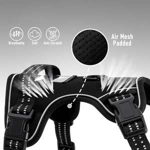 <b>Light</b> Led <b>Dog</b> Harness No Pull Reflective Breathable Heavy Duty Large Training Tactical Service Custom Pet <b>Dog</b> Harness - Product Image 2