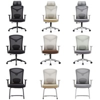 Chaise de bureau ergonomique de luxe en maille à dossier haut, appui-tête 3D, accoudoirs réglables, soutien lombaire doux, confort longue durée pour le bureau à domicile