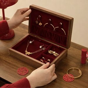 Wooden Jewelry <b>Box</b> with magnet for Women Old World Wooden <b>Box</b> Vintage Style Wooden <b>Keepsake</b> <b>Box</b> for Jewelry and Trinket Storage - Product Image 3