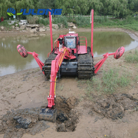 Moteur amphibie à moteur diesel Muti-fonctionnel Master Dredger Cutter Aspiration Pompage de sable Réservoir de rivière Boîte de vitesses Moteur