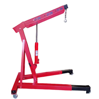 Katlanabilir Ağır Hizmet Tipi Hidrolik Köprü Vinci 2 Ton, Çelik Halatlı Askı ile Yeni Metal Motor Kaldırma Aparatı, Araba Bakımı, Perakende ve Oteller için