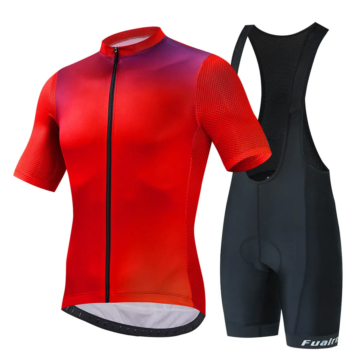 Wielerkleding Jersey Set Castelli Maillot Ciclismo Heren Rood Jersey Set Goedkope Korte Mouw Fietskleding Biking Jersey Sets