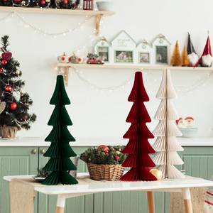 3D Paper <strong>Christmas</strong> Tree <strong>Ornament</strong> Tabletop Decor Festival Party Home Navidad Decoration Paper Tree Stand <strong>Wholesale</strong> <strong>Supplier</strong> - Product Image 6