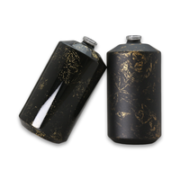 Flacon de parfum OEM fabriqué en Chine Flacons Vaporisateur givré Diffuseur rond Noir mat Flacon de parfum de 100ml