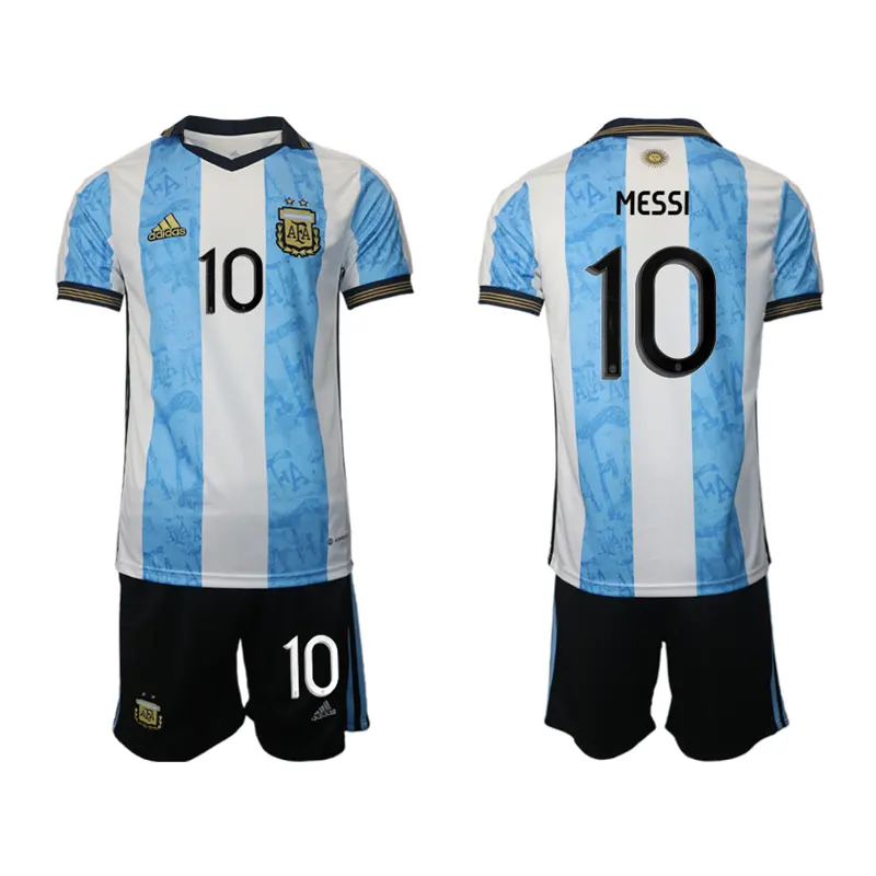 2022 클럽 축구 유니폼 모든 팀 플레이어 사용자 정의 축구 유니폼 월드컵 유니폼 메시 아르헨티나 축구 기어 남자