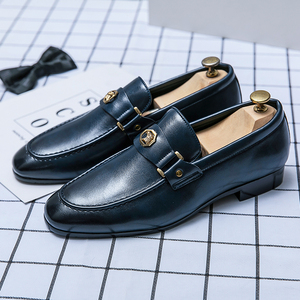 Chaussures habillées pour hommes de haute qualité, mocassins Shadow en cuir verni, chaussures de luxe à enfiler, chaussures de mariage, style Oxford pour hommes - Product Image 3