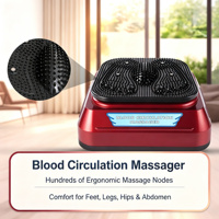Appareil Électrique de Massage des Pieds et des Jambes à Rouleaux Vibrants pour la Circulation Sanguine, Promoteur de Flux Sanguin, Soulagement de la Fatigue et de la Douleur, Récupération, Unisexe, Maison et Salle de Sport