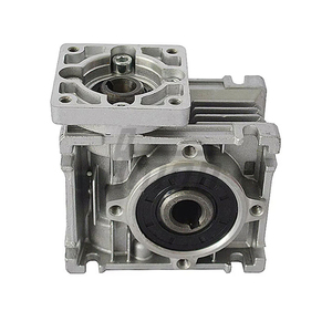 Reductor de velocidad de engranaje helicoidal modelo RV30, relación 7.5~60:1, kit de máquina CNC con motor paso a paso Nema 23 con autobloqueo para trabajos de elevación - Product Image 3