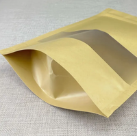 Bolsa Premium de Mylar con Cierre Zipper y Ventana Transparente, Impresión Personalizada, para Anacardos y Almendras, Venta Directa de Fábrica