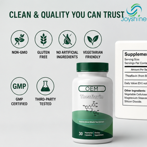 Cápsulas de Teoflavina OEM, Extracto Natural de Té Negro, Antioxidante, Reduce los Lípidos, Suplemento para la Salud Cardiovascular - Product Image 5