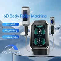 Appareil de massage corporel 9D à rouleaux à billes sous vide, rotatif à 360 degrés, avec 2 poignées, pour lifting du visage et remodelage corporel, soulagement de la douleur