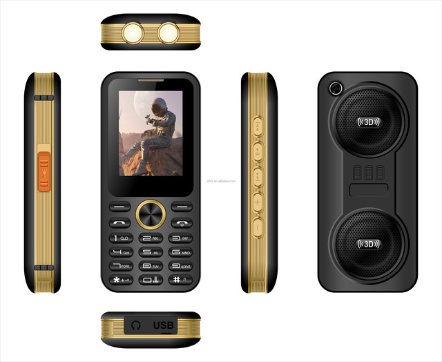 OEM ODM 4G VoLTE Unlocked Feature Phone with Big Customizable Buttons Big Battery Camera & FM 2.8inch Bar Design