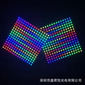 LED ดอทเมทริกซ์ 8X8 ถึง 16X16 WS2812B RGB โมดูลแสดงผลแบบตั้งโปรแกรมได้สีเต็มรูปแบบ แรงดันไฟฟ้าขาเข้า 5V - Product Image 4