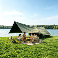 Tente de camping gonflable de luxe pour 2-3 personnes, de haute qualité, imperméable, pour salon familial, Carpas Para Camping Lujo