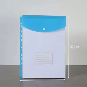 Large Capacity 11-Hole <b>A4</b> <b>File</b> Bag Transparent Plastic PP Button Loose Leaf Insert Inner Pages Three-Dimensional Document Folder - Product Image 2