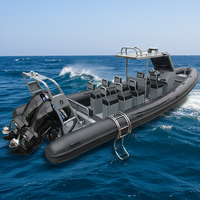 Bateau pneumatique semi-rigide en aluminium Patrol de 28 pieds RHIB 860 Orca Hypalon