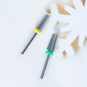 Vendita all'ingrosso punta per unghie in titanio senza taglio di sicurezza 6.0mm 5 in 1 Bit di rivestimento dritto per latta 4XC punta per unghie per rimuovere acrilico - Product Image 3