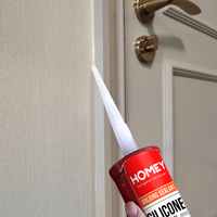 Scellant en silicone polyuréthane blanc Homey 880, imperméable, adhésif neutre, colle pour la construction, l'emballage, l'apparence du verre