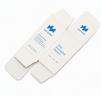 Boîte en carton de qualité supérieure, papier spécial 250 g/m², découpe à plat, pliage, gaufrage, estampage à chaud, détails pour l'emballage cosmétique